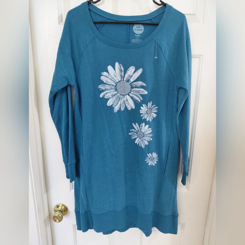 Life Is Good Teal Women's Classic Fit Top